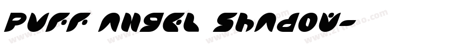 Puff Angel Shadow字体转换